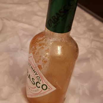 La Fenice - Waiter gave me A very old bottle of Tabasco sauce with only a few drops in the bottle. - Italian Near Me - Toronto, Ontario La Fenice - Waiter gave me A very old bottle of Tabasco sauce with only a few drops in the bottle. - Italian Near Me - Toronto, Ontario