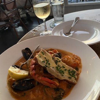 Beacon - BOUILLABAISSE: WHITE FISH, LOBSTER TAIL, MUSSELS, CLAMS & SHRIMPIN A TOMATO-SAFFRON BROTH. This is a must-have! - New American Near Me - Sag Harbor, New York Beacon - BOUILLABAISSE: WHITE FISH, LOBSTER TAIL, MUSSELS, CLAMS & SHRIMPIN A TOMATO-SAFFRON BROTH. This is a must-have! - New American Near Me - Sag Harbor, New York