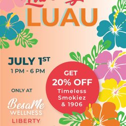 BesaMe Wellness Marijuana Dispensary - Liberty - Join the BesaMe Wellness party on July 1st, 1pm-6pm! Free swag, promos, food, and fun! 20% off Smokiez, Timeless, and 1906.