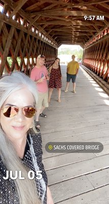 Historic Sachs Covered Bridge by null