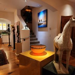 Republic Lighting Services - One MR16 LED 10 Degree Spot Illuminates this glass sculpture.