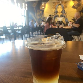 Civil Pour Coffee + Beer - Ginger beer with espresso shot- interesting concept but wasn't for me. - Coffee & Tea Near Me - Richardson, Texas Civil Pour Coffee + Beer - Ginger beer with espresso shot- interesting concept but wasn't for me. - Coffee & Tea Near Me - Richardson, Texas