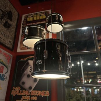 Rock & Brews - Corona - Cool drum lighting - Burgers Near Me - Corona, California