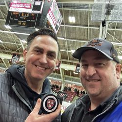 Great to take home a game puck souvenir of an awesome night at Bright-Landry.