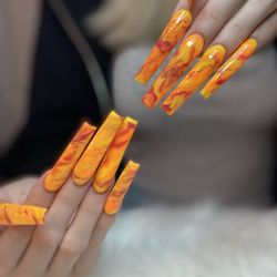 Beautys aesthetics - Stunning XXXL nails with marble design