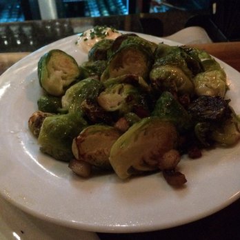 The Stubborn Goat Gastropub - Roasted Brussels sprouts with bacon & sriracha mayo. So good. - Gastropubs Near Me - Halifax, Nova Scotia The Stubborn Goat Gastropub - Roasted Brussels sprouts with bacon & sriracha mayo. So good. - Gastropubs Near Me - Halifax, Nova Scotia
