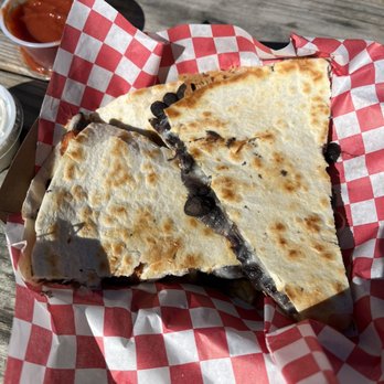 The Grey Eagle Taqueria - Black bean and sweet potato quesadilla - Latin American Near Me - Hot Springs, North Carolina The Grey Eagle Taqueria - Black bean and sweet potato quesadilla - Latin American Near Me - Hot Springs, North Carolina
