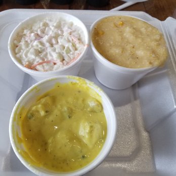 This Little Piggy - Slaw, potato salad, and cheese grits - Barbeque Near Me - Winter Garden, Florida This Little Piggy - Slaw, potato salad, and cheese grits - Barbeque Near Me - Winter Garden, Florida