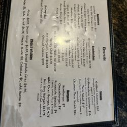 Riverside Inn - Front of Menu