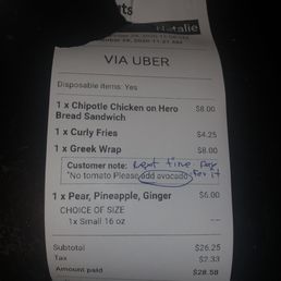 The note says "Next time pay for it". The note says "Next time pay for it".