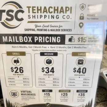 Tehachapi Shipping - Mailbox Centers Near Me - Tehachapi, California Tehachapi Shipping - Mailbox Centers Near Me - Tehachapi, California
