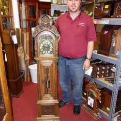 Grandfather's Clock Gallery - A beautiful 1970's Gazo Miniature Floor Clock. Repaired by Travis Grether.