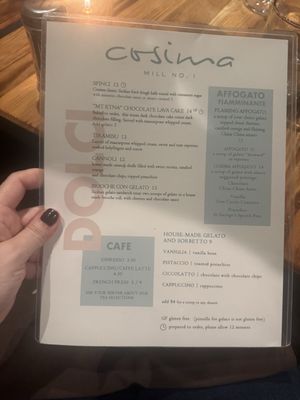 Menu photo 3 Cosima Baltimore, MD
