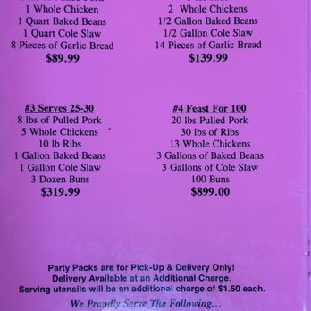 Bubbalou's Bodacious Bar B Que - Menu - Caterers Near Me - Orlando, Florida Bubbalou's Bodacious Bar B Que - Menu - Caterers Near Me - Orlando, Florida