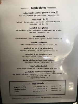 Menu photo 3 North Banks Restaurant & Raw Bar Corolla, NC