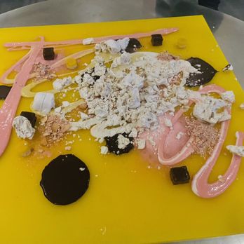 Alinea - Ice cream painting. - New American Near Me - Chicago, Illinois
