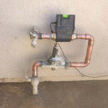 Bens Plumbing - Customer supplied Moen Flo-control Valve installation. Controls water flow into your home through Bluetooth. WiFi required for use. - Plumbing Near Me - Palm Desert, California