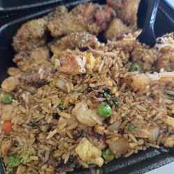 WNB Factory - Wing (honey garlic) plate with house rice.