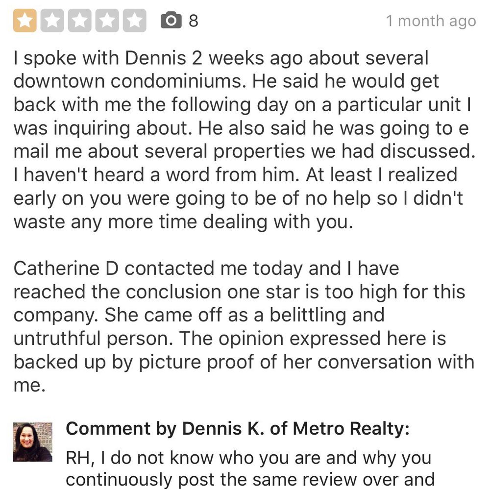 Metro Realty - Idiotic, spoke on the phone. Let it go. - Real Estate Agents Near Me - Phoenix, Arizona Metro Realty - Idiotic, spoke on the phone. Let it go. - Real Estate Agents Near Me - Phoenix, Arizona