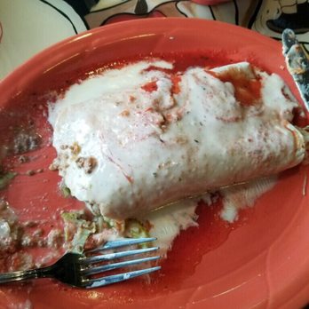 Salsas Mex Collins Rd - Hubby's beef burrito, also really tasty - Mexican Near Me - Jacksonville, Florida