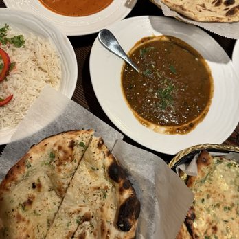 Jab We Met Indian Kitchen - (GF) (V) Dhaba Daal, (GF) Paneer Makhani, Garlic Naan, Paneer Mirchi Naan, (V) Roti, Jeera Rice - Desserts Near Me - Washington, DC, District of Columbia