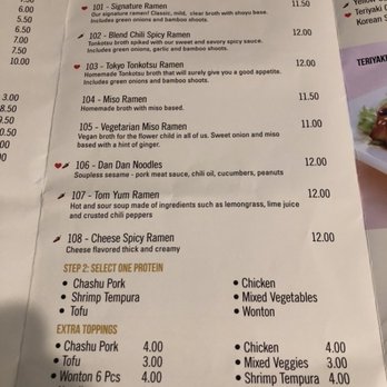 Simply Ramen - Menu - Ramen Near Me - Albany, Oregon