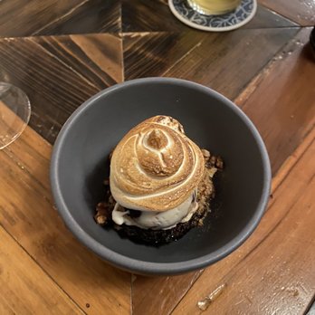 The Dabney - Baked Virginia, Peanut Ice Cream, Chocolate Chess Pie, & Toasted Meringue - New American Near Me - Washington, DC, District of Columbia The Dabney - Baked Virginia, Peanut Ice Cream, Chocolate Chess Pie, & Toasted Meringue - New American Near Me - Washington, DC, District of Columbia