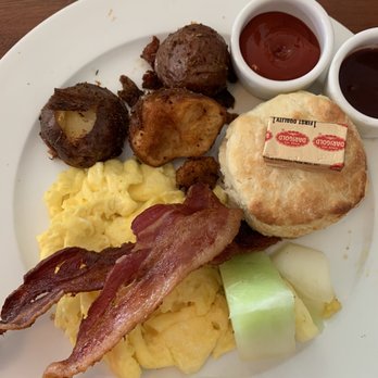 Cooks Tavern - All day breakfast. The black hair in the eggs was not on the menu. - New American Near Me - Tacoma, Washington