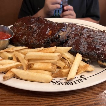 Saltgrass Steak House - BBQ ribs with fries - Steakhouses Near Me - Waco, Texas