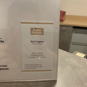 Public Storage - This is the "not so helpful" district manager. Don't expect him to return your calls. - Self Storage Near Me - San Diego, California Public Storage - This is the "not so helpful" district manager. Don't expect him to return your calls. - Self Storage Near Me - San Diego, California