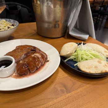 Asia Live - Side Peking Duck Traditional Condiments, 3 Sesame Pockets - Pan Asian Near Me - Santa Clara, California Asia Live - Side Peking Duck Traditional Condiments, 3 Sesame Pockets - Pan Asian Near Me - Santa Clara, California