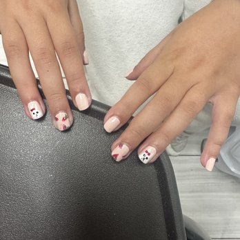 T Nails Lomita - Little girl manicure with "miffy and strawberries" design she requested - Nail Salons Near Me - Lomita, California T Nails Lomita - Little girl manicure with "miffy and strawberries" design she requested - Nail Salons Near Me - Lomita, California