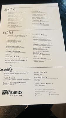 Menu photo 1 The Brickhouse Kitchen & Bar Charlottetown, PE