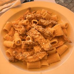 Rigatoni ala vodka with chicken Rigatoni ala vodka with chicken