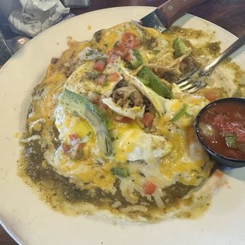 Biscuits - Supreme carnitas. Half eaten because we couldn't wait. - American Near Me - Tempe, Arizona