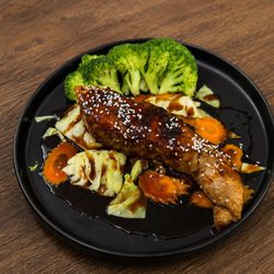 Salmon teriyaki