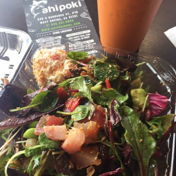 AhiPoki - 3 scoop salad! Yummy! - Poke Near Me - West Covina, California
