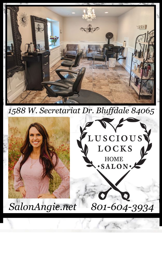 Angie Clark - Luscious Locks Hair Salon Logo