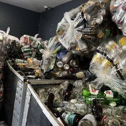 Quick Count Redemption Center - Glass and cans at Quickcount bottle redemption