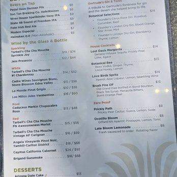 Gertrude's - Menu - New American Near Me - Phoenix, Arizona Gertrude's - Menu - New American Near Me - Phoenix, Arizona