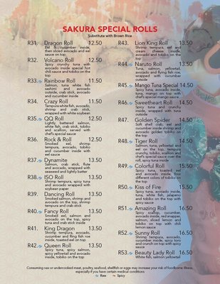 Menu photo 2 Sakura Newburgh, IN Menu photo 2 Sakura Newburgh, IN