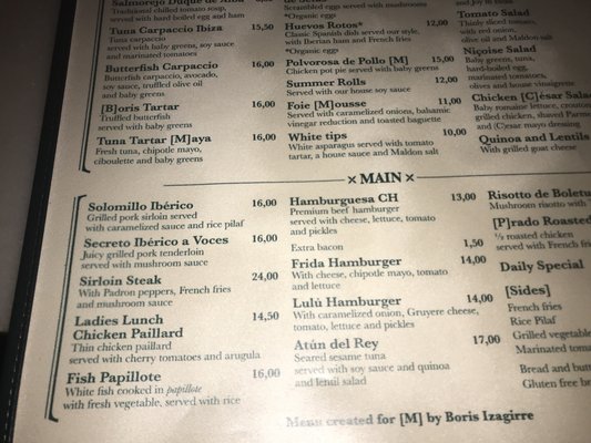 Menu photo 2 Cafe Murillo Madrid, M