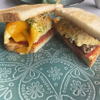Carmel Cafe - Breakfast Sandwich with Turkey sausage - Coffee & Tea Near Me - Brea, California