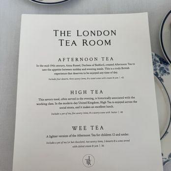 The London Tea Room - Menu - Tea Rooms Near Me - St Louis, Missouri The London Tea Room - Menu - Tea Rooms Near Me - St Louis, Missouri