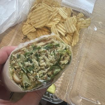 Krave Cafe And Deli - Chicken Caesar Wrap with Chicken Cutlet - Coffee & Tea Near Me - New York, New York Krave Cafe And Deli - Chicken Caesar Wrap with Chicken Cutlet - Coffee & Tea Near Me - New York, New York