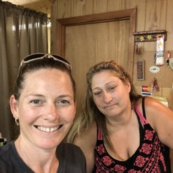 Rose Creek Campground & Cabins - Kathy your host on the right.
