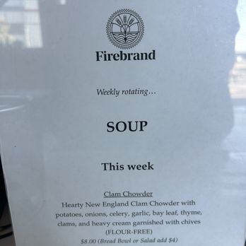 Firebrand Artisan Breads - Soup special - Bakeries Near Me - Alameda, California Firebrand Artisan Breads - Soup special - Bakeries Near Me - Alameda, California