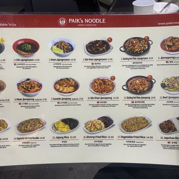 Paik's Noodle - Korean Near Me - San Diego, California