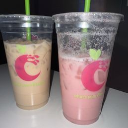 Horchata and Strawberry Milk.