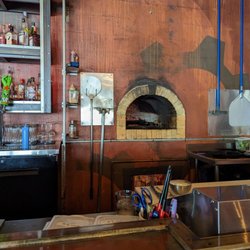 eMbers Station - View of oven from bar top